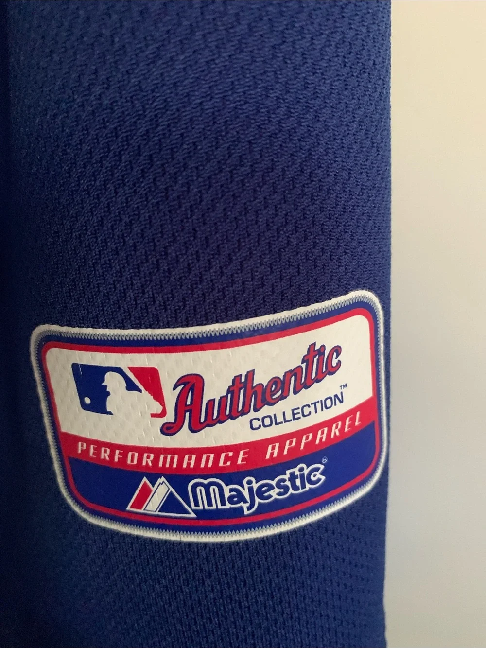 Vintage youth Rangers Blue Baseball Jersey with Red Accents